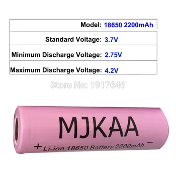 20x18650 Įkraunamas Baterijas(Ne AA baterijos), 3,7 v 2200mAh Li Li-ion Baterijos Energijos Banko 18650), 3,7 v 18650 baterija