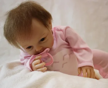 22 colių Silikono Minkšta Vaikiška Vinilo Reborn Baby Girl Lėlės Naujagimių Tikroviška Kūdikių Rankų darbo dovana Žaislai