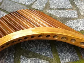 22 Vamzdžiai Profesinės Bambuko PanFlute Kreivų Rankų darbo Panpipes Flauta Xiao Woodwind Muzikos Instrumentas Visos fleitos dizi nemokama laivas