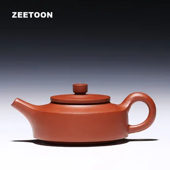 220cc Autentiškas Kinų Raudonos Molio Yixing Arbatinukas Kung Fu Arbatos Rinkinys Rankų darbo Keramikos Zisha Raudonos Keramikos Qingshui Purvo Zhou Visos Puodą