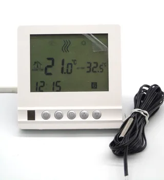 220V grindinio šildymo termostatas savaitinis programuojamas su ES