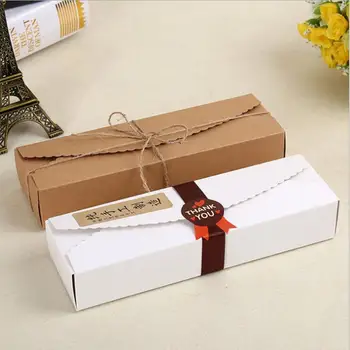 23*7*4CM Kartono Dėžutė Pakuotės Kraft Popieriaus dovanų Dėžutė Papuošalų Pyragas Dovanų sausainiai kartoninė dėžutė slapukus pakuotė