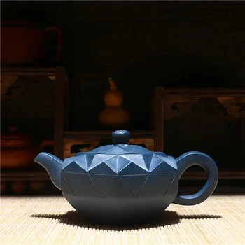 240ml Yixing Originali Rankų darbo Safyras Raudonos Molio arbatinukas Kūrybos Kinijos Kung Fu Zisha Diamond Arbatos Puodą Dovanų Dėžutėje Nemokamas Pristatymas