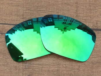 24K Aukso & Emerald Green 2 Poros Veidrodis Poliarizuota Pakeitimas Objektyvai Už Big Taco Akiniai nuo saulės, Rėmeliai UVA ir UVB Apsauga