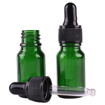 24pcs 10ml Tuščias žalio Stiklo Butelis su Lašintuvu Pipptte dėl eterinių aliejų aromaterapija skystis