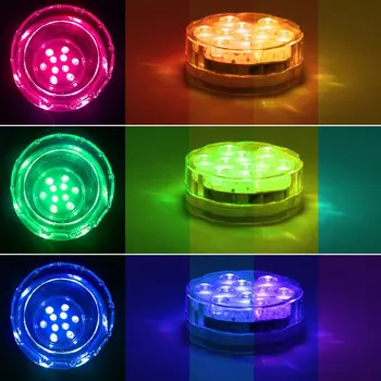 24Pcs/daug Povandeninis LED Dekoratyvinės Šviesos Vestuves Naudai Šviesos pagrindas Nargile Shisha,Kaljanas