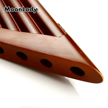 25 Vamzdžiai Visos Fleita Klavišas C Ruda Muzikos Instrumentas, Kinų Tradicinė Woodwind Priemonę Lengva Išmokti Pan Vamzdžiai