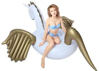 250*250*130cm Milžinišką Pegasus Plūdės Plaukimo Baseinas Pripučiamas Vienaragis Važiuoti-Dėl Plūdės Spalvinga Oro Čiužinys, Paplūdimys, Vandens Žaislai Piscina