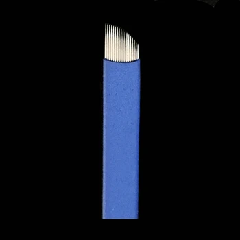 250 VNT 18 Pin 0.20 mmTattoo Adatos permanentinis Makiažas Antakių Siuvinėjimo Ašmenys, Skirti 3D Microblading Vadovas Tatuiruotė Pen