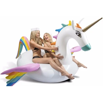 250cm Milžinišką Pegasus Pripučiamas Baseinas Plaukti Vaivorykštė Vienaragis Ride-on Vandens Žaislas, Skirtas Moterims, Vyrams, Šeimai Paplūdimio Gultais Oro Čiužinys, boia
