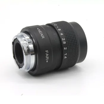 25mm f/1.4 C Mount TELEVIZIJA CCTV Lens kūno black forEOS M Micro 4/3 FX N1 NEX nemokamas pristatymas