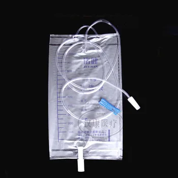 25pcs Vienkartinių nusausinimo pailgino šlapimo maišelis nustatyti anti-black srauto vamzdelis