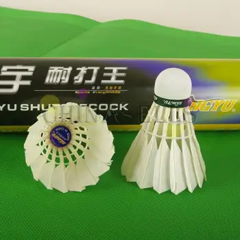 25tube Originali hangyu badmintono pagalbinės patvarus karalius žąsų plunksnų shuttlecock badmintono kamuolys 12balls flightA