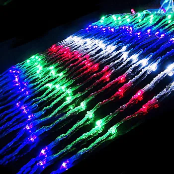 2Mx2M AC110/220V LED Krioklys Styginių Šviesos ,Cristmas Kalėdų Žiburiai Apdailos Atostogų Lauko Nemokamas Pristatymas
