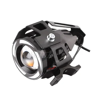 2vnt 12V 125W Motociklo U7 LED Rūko Žibintų Šviesos Kampas su akimis ir Blogio akis + 1pc jungiklio, kaip dovaną