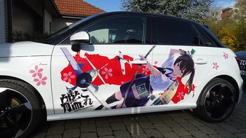 2VNT Anime Visuma, Automobilių Lipdukai Laivyno Surinkimo Automobilių lipdukai, 3D Pritaikoma Žaidimai Lipdukas Vandeniui Apsauginės Plėvelės CN140A