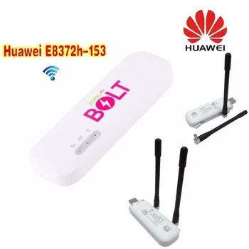 (+2vnt antena)HUAWEI E8372 LTE Automobilių WLAN Hotspot Stick . Atrakinta