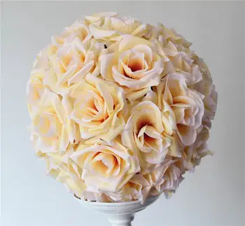 2vnt/daug 50CM Pomander rožių kamuolį EMS Nemokamas pristatymas nuotaka valdos gėlių vestuvių bučiavosi gėlių kamuolys šalis/namų puošybai gėlių