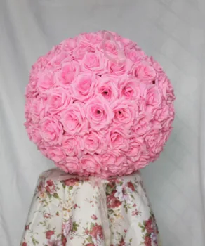 2vnt/daug 50CM Pomander rožių kamuolį EMS Nemokamas pristatymas nuotaka valdos gėlių vestuvių bučiavosi gėlių kamuolys šalis/namų puošybai gėlių