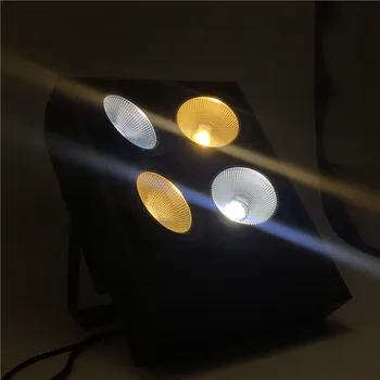 (2vnt) Led Blinder Šviesos 4x100w Cob LED Šviesos su 2 Kanalų 4 Akis Blinder Etapo Poveikį Apšvietimas Įvykiai Rodo