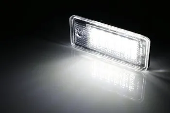 2vnt LED Licencijos Numeris Šviesos Audi AUDI LED A3/S3.A4/S4 B6.A6/C6.A8/S8.RS4.RS6