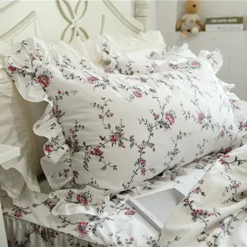 2vnt Naujos Vynuogių gėlių spausdinti užvalkalas visą medvilnės pagalvės pseudo elegantiškas rankų darbo raukšlių pynimas pagalves pagalvės dangtelis rankšluostį