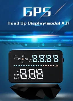 3.5 colių Smart Headup Rodyti spidometras įtampos ometer Laikrodis ridos HUD Automobilių Projektoriaus Sistemą Priemonėje Montuojamos Galva