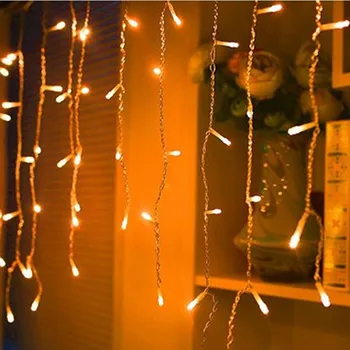 3.5 m Kalėdinė Girlianda Naujųjų Metų šviesos Krioklys LED String Šviesos Lauko ant Lango Puošybos Festivalis Šalis Pasakų Žibintai