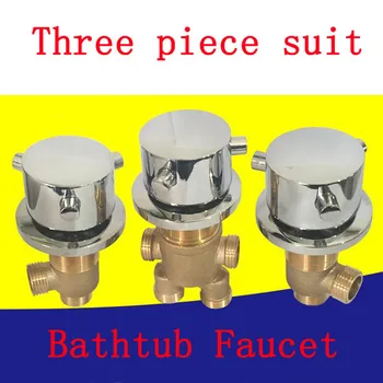 3 dalių kostiumą šalto ir karšto vandens pagrindinis jungiklis/tarpine, 3PC=1SET dušo kambarys maišymo vožtuvas, Žalvario vonios maišytuvas voniai maišytuvas