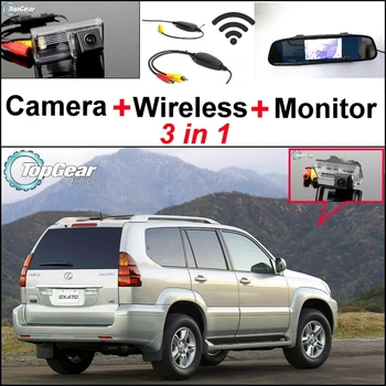 3 in1 Specialus Galinio vaizdo Kamera, Wifi + Belaidis Imtuvas + Veidrodis Stebėti Easy Backup Parkavimo Sistema, Lexus GX 470 GX470