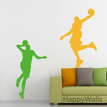 3 krepšininkus Sienų Lipdukai Sporto Sienos Lipdukas 