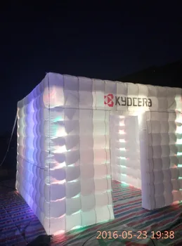 3 m x 3 m x 2,4 m ace oro meno aikštėje pripučiami šalies palapinę /photo booth su geriausia šviesos sistemos