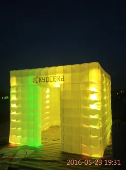 3 m x 3 m x 2,4 m ace oro meno aikštėje pripučiami šalies palapinę /photo booth su geriausia šviesos sistemos