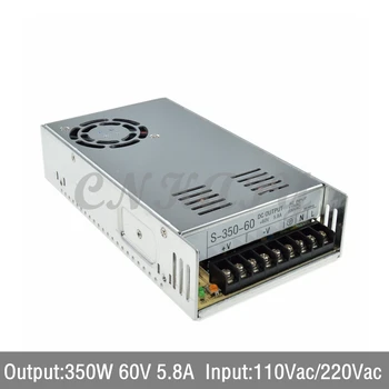 3 VNT AC110/ 220V į 350W 60Vdc 5.8 LED Driver vieno išėjimo impulsinis maitinimo šaltinis Konverteris LED šviesos Juostelės per express