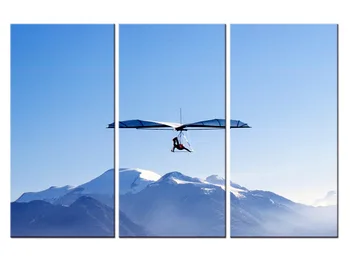 3 vnt / set Šiuolaikiškos Sienų Tapybos, skraidančių oro, Sniego Kalnų Fone HD Sienos Nuotraukas Namų Puošybai
