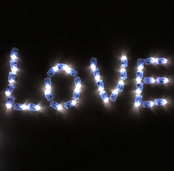 300pcs/daug LED Lempos Baltos spalvos oro Balionas, dega Popierius Žibintai-Balionai Vestuvių, Gimtadienio Apdaila atveju romantiška vestuvių