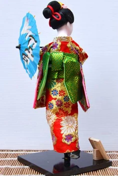 30cm Senovinis Japonų Kimono Audinio Geiša Statulos kambarį Deocrative Amatų Naujų namų puošyba, vaikų gimtadienio dovanos