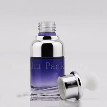 30ml tuščias violetinė eterinio aliejaus stiklo buteliukas su lašintuvu 30cc violetinė stiklo užkratas konteineriai ,masažo aliejaus buteliai