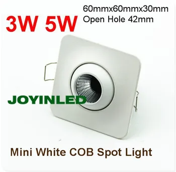 30pcs AC110V 220V Pritemdomi 3w mini aikštėje embedded COB LED lubų žemyn šviesos