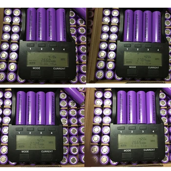 32pcs 18650 Baterija 3.7 v įkraunamas Baterijas, 2600mAH, Li-ion ICR18650 ličio baterija Žaislas Nešiojamas elektroninis dūmų ląstelių