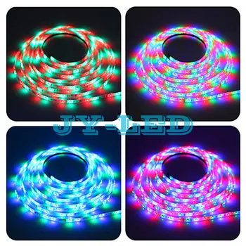 3528 RGB LED Juostos Ne Vandeniui 5m/roll DC12V SMD 3528 LED lanksti juosta 60 led/metras 300 LED nemokamas pristatymas Kinijos Paštu