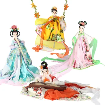35cm Kolekcines, Kinijos Lėlių Senovės Kostiumas Sezono Lėlės Su 12 Sąnarių Kilnojamojo BJD Mergina Lėlės, Žaislai, Dovanos