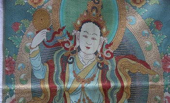 36 colių Tibeto Šilko siuvinėjimo Žalioji Tara nušvitimą Deivė Tangka Tapyba, Freskos