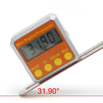 360 Laipsniu, Skaitmeninis Matlankis Inclinometer Elektroninių Lygio Langelis Magnetinio Kampo Daviklis Skatinimo