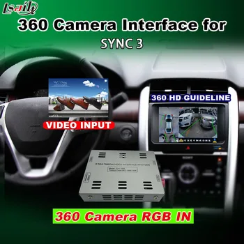 360 panorama & galinio vaizdo sąsaja Ford SYNC 3 Fokusavimo Fiesta Krašto 