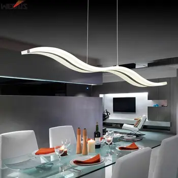 38W šiuolaikinės pakabukas žiburiai valgomasis kambarys svetainės restoranas virtuvės žibintai AC85-265V šviestuvas suspendu sieniniai šviestuvai