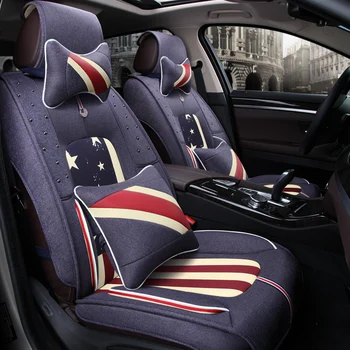 3D Automobilių Sėdynės Padengti Bendrąsias Pagalvėlės ,Automobilių Stilius Linų Automobilių Optikos Dėl Cadillac ATS CTS XTS SRX SLS Escalade