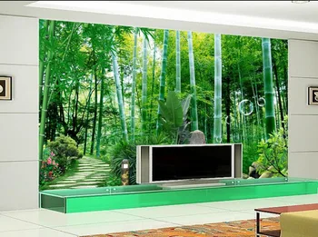 3d foto tapetai šiuolaikinės papel de parede padaryti darbalaukio užsakymą bambuko elnias tapetai, neaustiniai tapetai