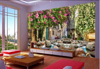 3d freskomis tapetai kambarį Svajonė gėlių sienos užsakymą 3d foto tapetai, 3d stereoskopinis tapetai