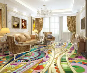 3d grindys Maroko abstraktus modelis vertus, dažytos, grindų 3d tapetai pvc 3d grindų dažymas tapetų